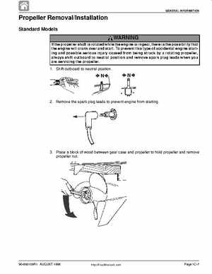 1998 Mercury 9.9/15HP 4-stroke outboards factory service manual, Page 35
