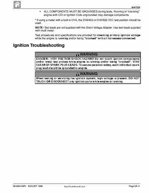 1998 Mercury 9.9/15HP 4-stroke outboards factory service manual, Page 63