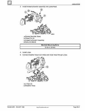 1998 Mercury 9.9/15HP 4-stroke outboards factory service manual, Page 143
