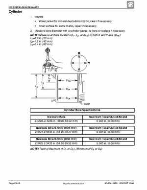 1998 Mercury 9.9/15HP 4-stroke outboards factory service manual, Page 204