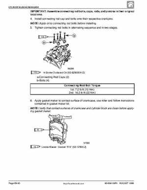 1998 Mercury 9.9/15HP 4-stroke outboards factory service manual, Page 216