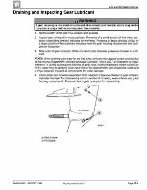 1998 Mercury 9.9/15HP 4-stroke outboards factory service manual, Page 256