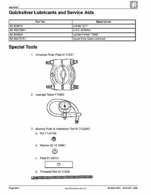 1998 Mercury 9.9/15HP 4-stroke outboards factory service manual, Page 294