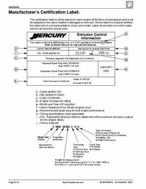 1998+ Mercury Mariner 25HP Bigfoot Service Manual, Page 181