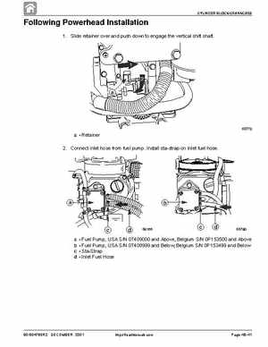 1998+ Mercury Mariner 25HP Bigfoot Service Manual, Page 262