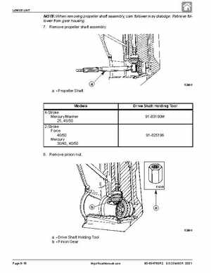 1998+ Mercury Mariner 25HP Bigfoot Service Manual, Page 375