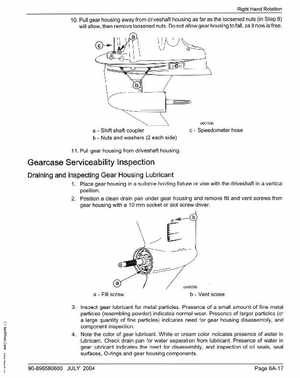 2005+ Mercury Verado 4 Stroke 200/225/250/275 6 gear housing Service Manual, Page 21