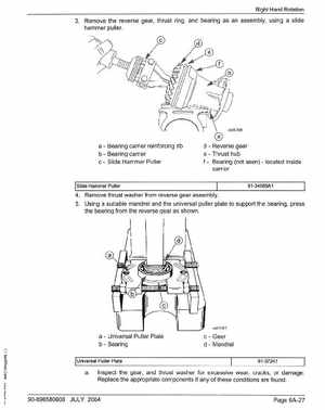 2005+ Mercury Verado 4 Stroke 200/225/250/275 6 gear housing Service Manual, Page 31