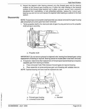 2005+ Mercury Verado 4 Stroke 200/225/250/275 6 gear housing Service Manual, Page 49