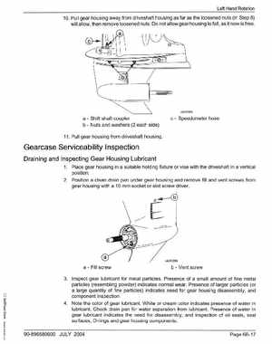 2005+ Mercury Verado 4 Stroke 200/225/250/275 6 gear housing Service Manual, Page 99
