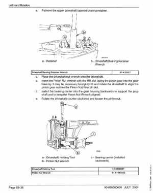 2005+ Mercury Verado 4 Stroke 200/225/250/275 6 gear housing Service Manual, Page 118