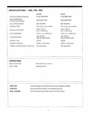 Mercury Force 9.9, 15HP Outboards Service Manual, Page 8