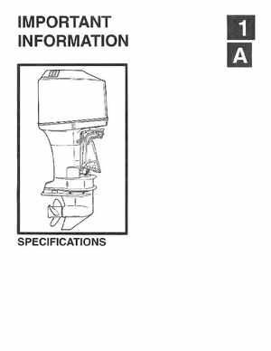 Mercury Mariner 200, 225 Optimax Outboards Service Manual, 90-855348, Page 5