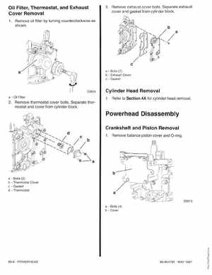 Mercury Mariner 25HP 4-Stroke Outboard Service Manual 1997, Page 155