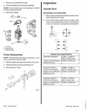 Mercury Mariner 25HP 4-Stroke Outboard Service Manual 1997, Page 157