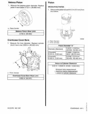 Mercury Mariner 25HP 4-Stroke Outboard Service Manual 1997, Page 158