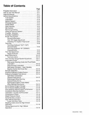 Mercury Mariner Outboard 225 3 Litre Service Manual 1994, Page 5