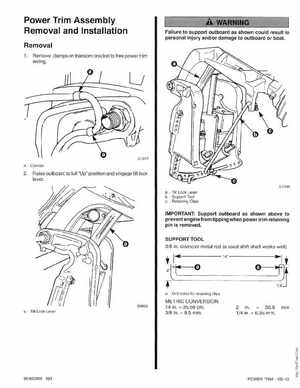 Mercury Mariner Outboard 225 3 Litre Service Manual 1994, Page 194