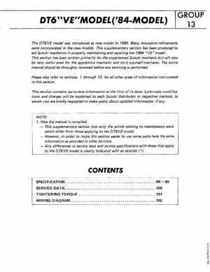 1977-2000 Suzuki DT5/6/8 Outboards Service Manual, Page 98