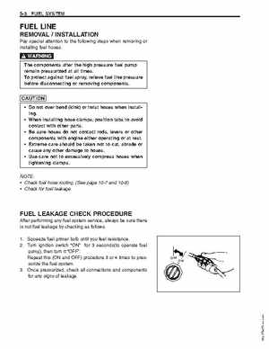 1996-2005 Suzuki DF40, DF50 Four Stroke Outboard Service Manual, Page 127