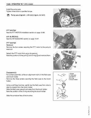 1996-2005 Suzuki DF40, DF50 Four Stroke Outboard Service Manual, Page 399