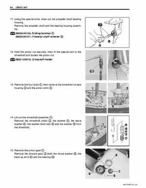 Suzuki 2003-2007 DF60 DF70 Outboard Motors Service Manual, Page 244