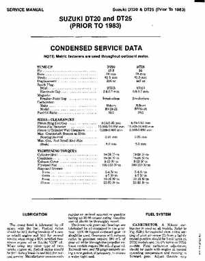 Suzuki 8-25HP outboard motors Service Manual, Page 17