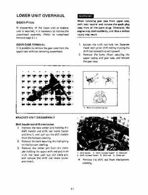 1991 Yamaha Outboard Factory Service Manual 9.9 and 15 HP, Page 76