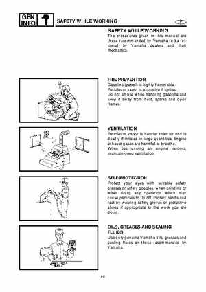 1998 Yamaha 25J, 30D, 25X, 30X outboards Factory Service Manual, Page 10