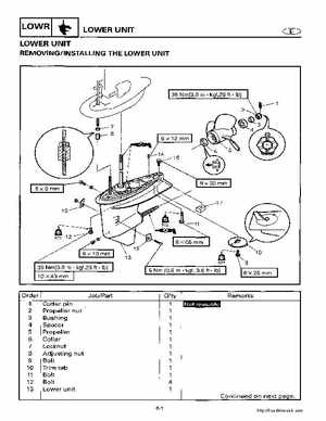 2000-2005 Yamaha F40B Outboard Service Manual, Page 274
