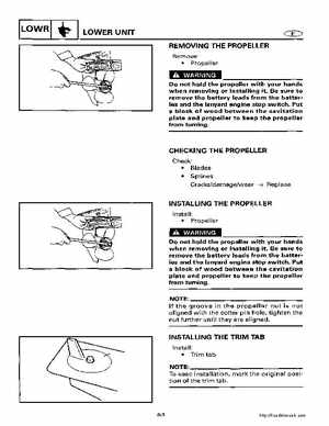 2000-2005 Yamaha F40B Outboard Service Manual, Page 278