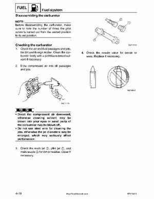 2001-2002 Yamaha 50HP F50Z/T50Z Ouboard 4-stroke engines service manual, Page 113