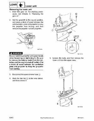 2001-2002 Yamaha 50HP F50Z/T50Z Ouboard 4-stroke engines service manual, Page 233