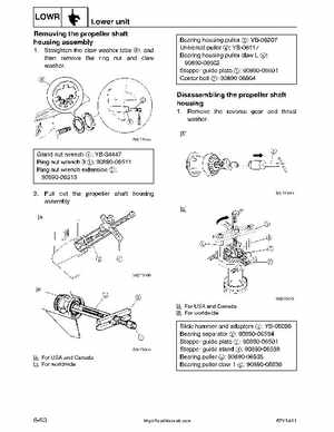 2001-2002 Yamaha 50HP F50Z/T50Z Ouboard 4-stroke engines service manual, Page 241
