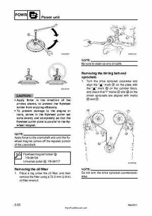 2001 Edition Yamaha F225A and LF225A Outboards Service Manual, Page 122