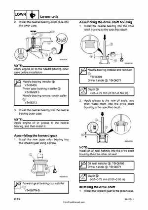 2001 Edition Yamaha F225A and LF225A Outboards Service Manual, Page 180