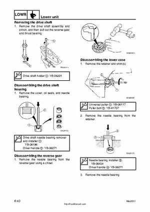2001 Edition Yamaha F225A and LF225A Outboards Service Manual, Page 204