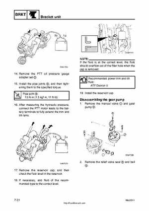 2001 Edition Yamaha F225A and LF225A Outboards Service Manual, Page 250