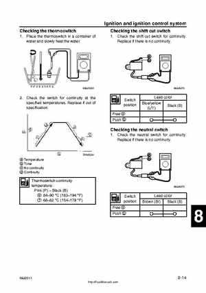 2001 Edition Yamaha F225A and LF225A Outboards Service Manual, Page 279