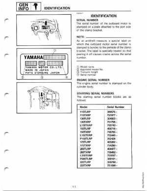 Yamaha 115-225 HP Outboards Service Manual, Page 7
