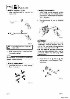 Yamaha F100B F100C Outboards Factory Service Manual, Page 86