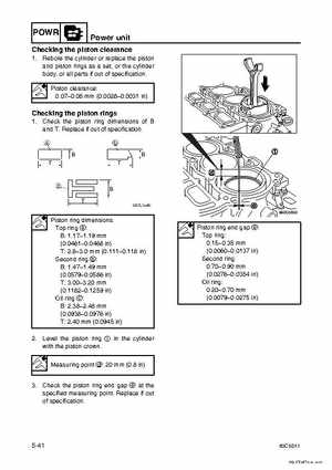 Yamaha F100B F100C Outboards Factory Service Manual, Page 134
