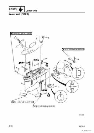 Yamaha F100B F100C Outboards Factory Service Manual, Page 178