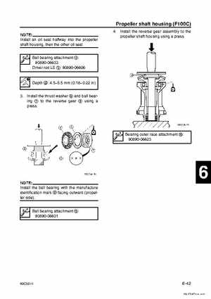 Yamaha F100B F100C Outboards Factory Service Manual, Page 189