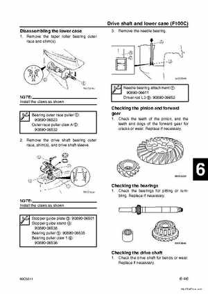 Yamaha F100B F100C Outboards Factory Service Manual, Page 193