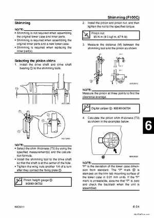 Yamaha F100B F100C Outboards Factory Service Manual, Page 201