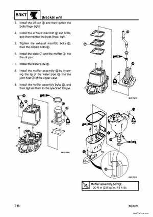 Yamaha F100B F100C Outboards Factory Service Manual, Page 268
