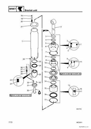 Yamaha F100B F100C Outboards Factory Service Manual, Page 280
