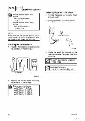 Yamaha F100B F100C Outboards Factory Service Manual, Page 310