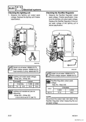 Yamaha F100B F100C Outboards Factory Service Manual, Page 320